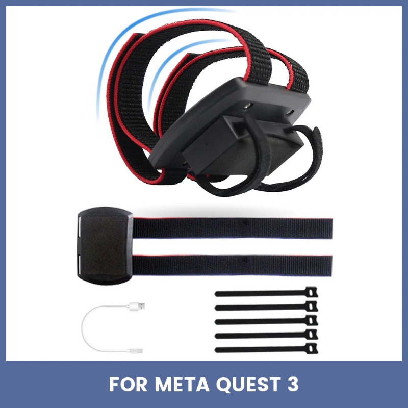 Pin dự trữ bên ngoài pin khung cố định Meta Quest 3 VR Phụ kiện dây đeo pin điện cho Oculus Quest 2/Quest 3 dây đeo đầu điều chỉnh được