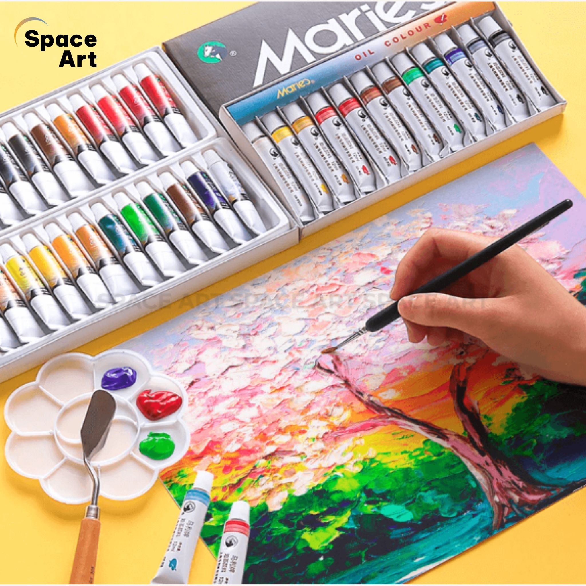 [Spacr Art Storre] Màu Sơn Dầu Marie's Set 12ml (Marie's Oil Painting Colour)