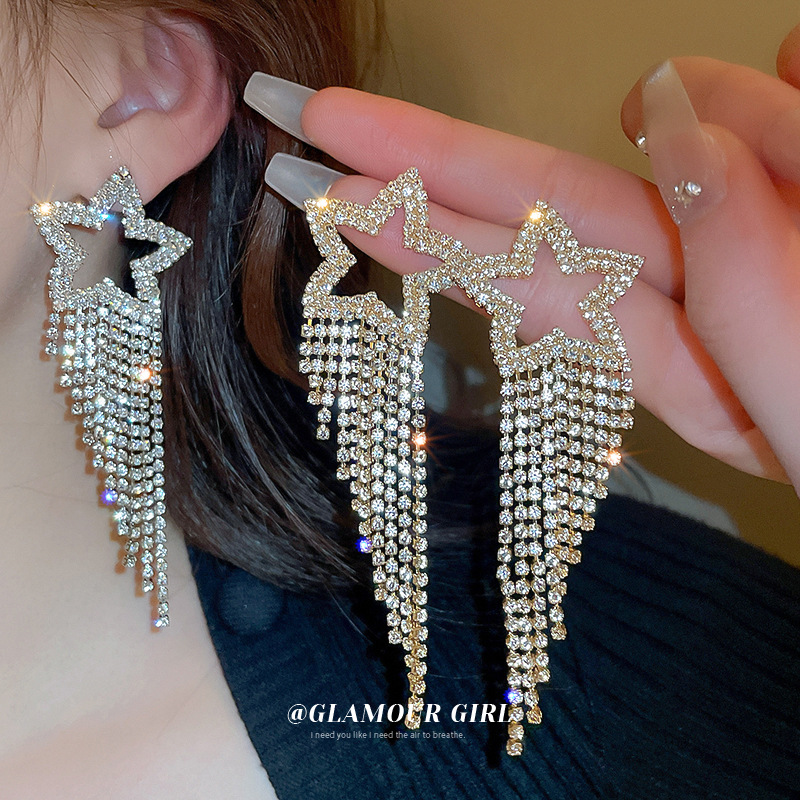 Women crystal rhinestone earrings