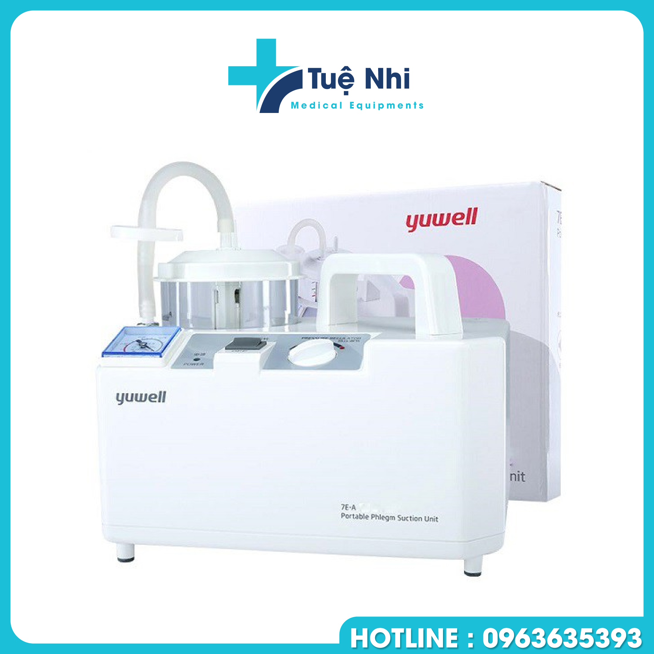 Máy hút dịch hút đờm mũi họng 1 bình yuwell 7e-a