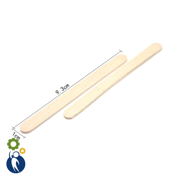 Gói 100g Que kem gỗ que làm nhà gỗ mô hình nguyên liệu handmade que đè lưỡi que tròn loại đẹp