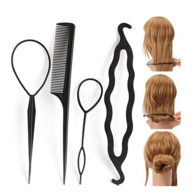 Combo 3 Bộ Dụng Cụ Búi Tóc Đa Năng – Kẹp Tạo Kiểu Tóc, Búi Tóc Đẹp Dễ Dàng / Dụng Cụ Làm Tóc, Búi Tóc Đẹp Trong 1 Phút