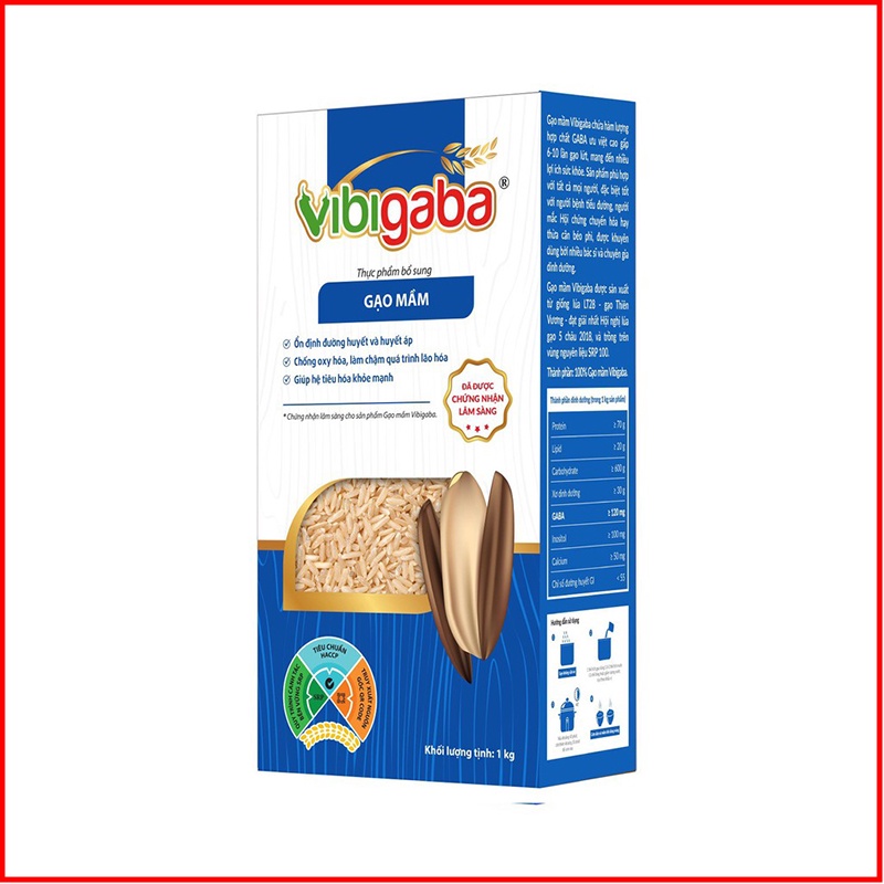 Gạo Mầm Vibigaba Hạt Ngọc Trời Gói 1Kg