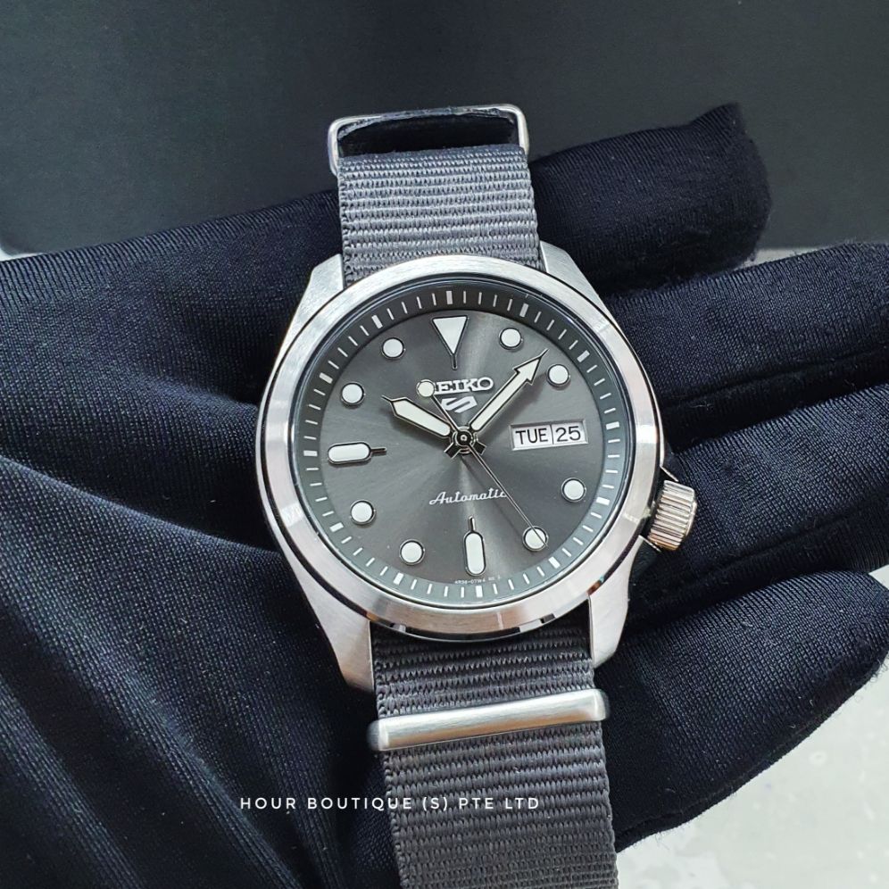 Brand New Seiko 5 Sunburst Grey DIAL Mens Automatic Casual Watch SRPE61K1  SRPE61 | Lazada Singapore