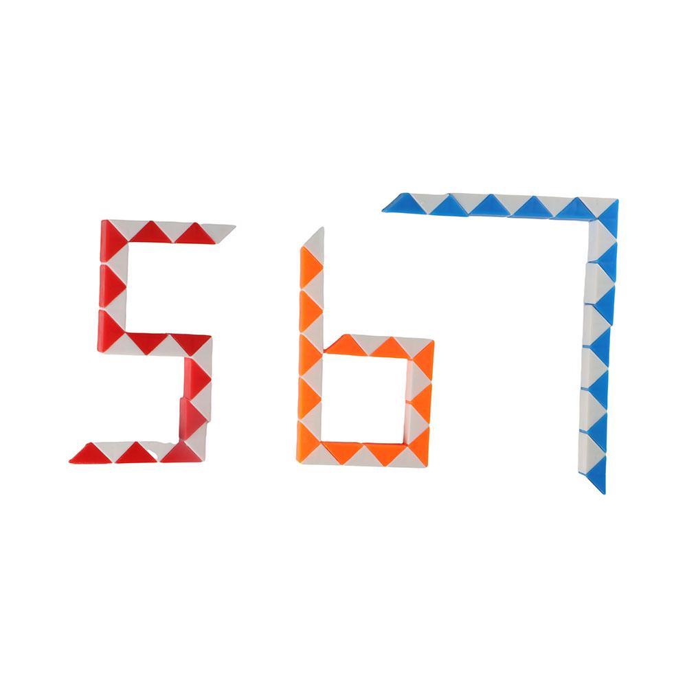 Snake Ruler Puzzle Cube Puzzle Folding Snake Cube Transformable Cube Special Shape 24 ...