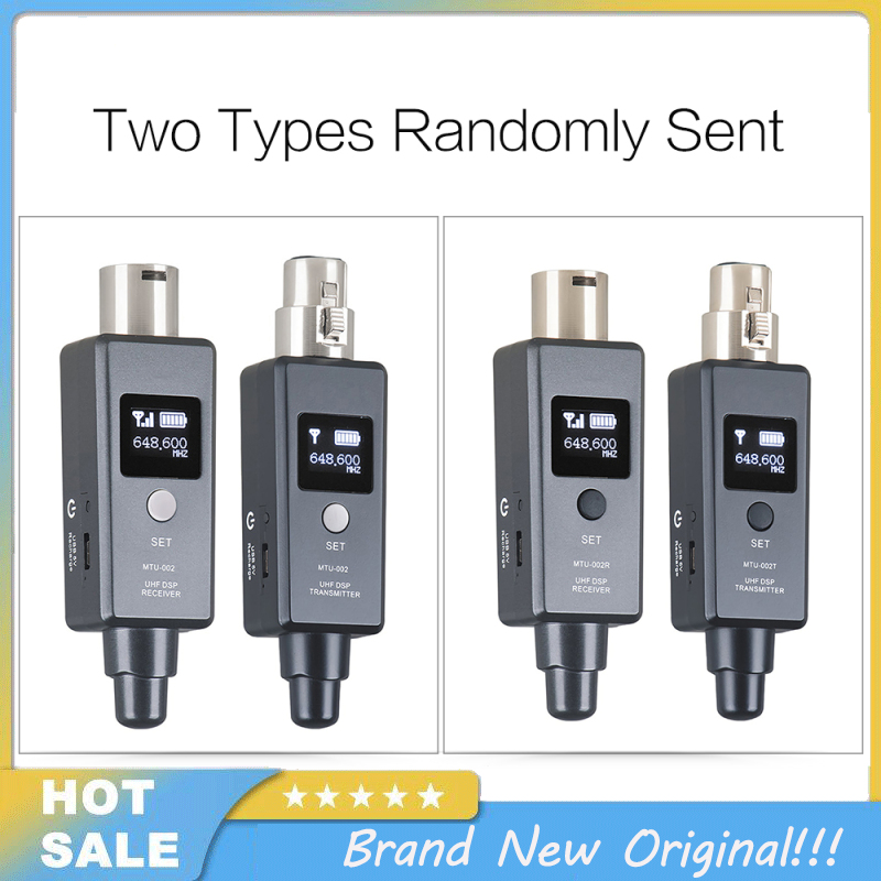 U3 Dynamic Microphone Wireless System PA System With Transmitter Receiver Plug-on Microphone Audio Mixer