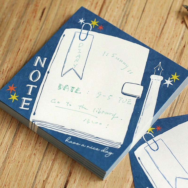 Giấy Note - Tập 100 Tờ Giấy Ghi Chú Note For INK MANOR Retro