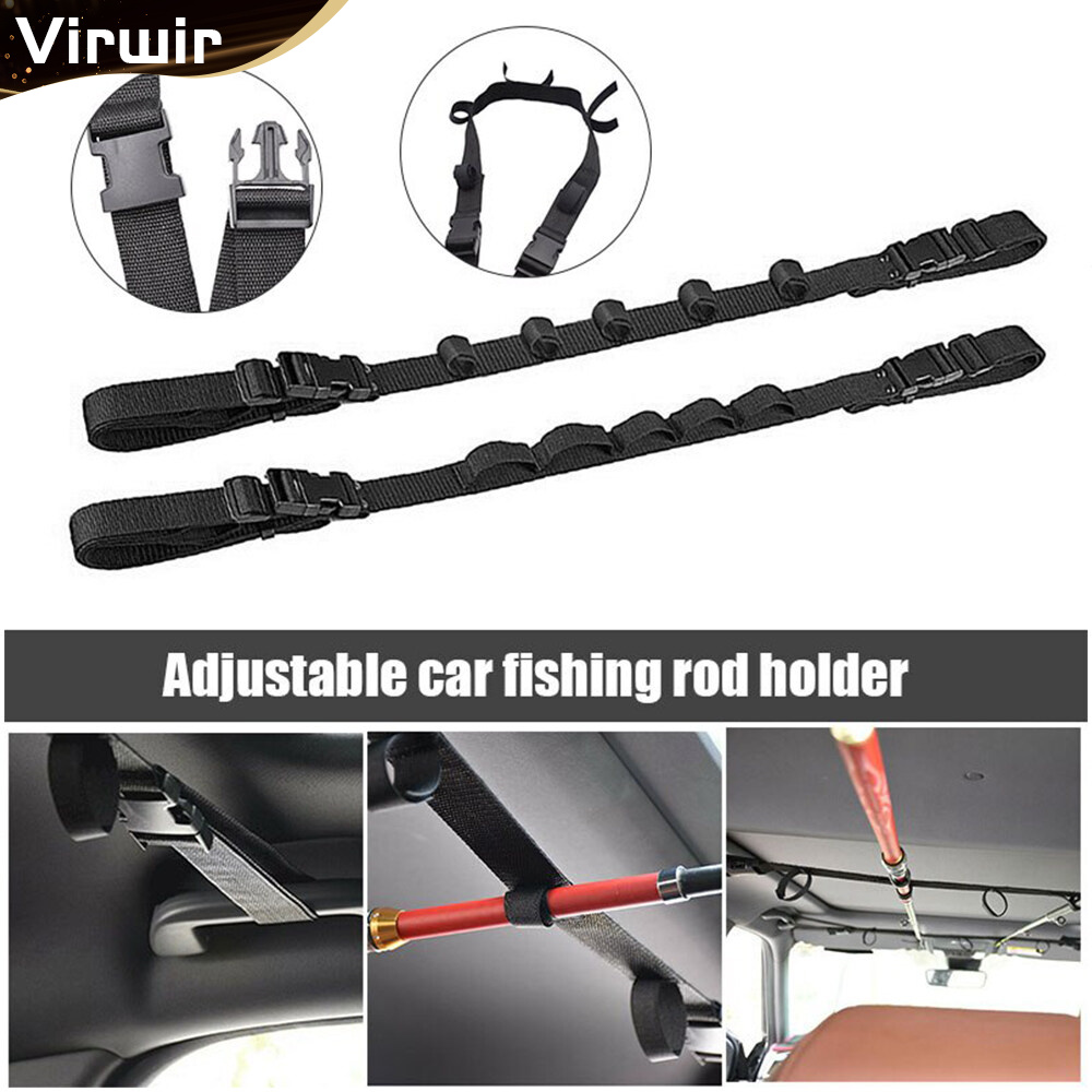 Ready stock] Virwir 1pcs Car fishing rod rack Fishing Rod Gear