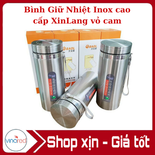 Bình giữ nhiệt inox cao cấp xinlang vỏ cam 1500/700ml