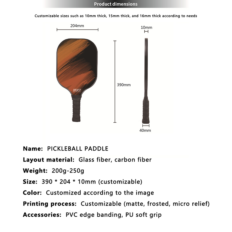 Pitbull Racket Carbon Fiber Ultra Lightweight Shock Absorbing Professional Grade Racket Single Racket.