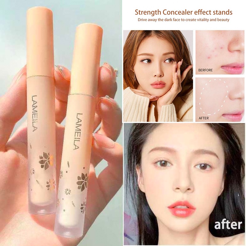 Dorisna Face Makeup Concealer Liquid Oil Control Moisturizing Matte Breathable Concealer Long Lasting Smooth Full Coverage Sweatproof And Waterproof 3 Colors