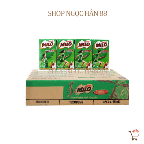 [NEW] Combo 2 Vỉ Sữa MiLo Lúa Mạch Nestle ( 8 hộp x 110ml) - Date mới