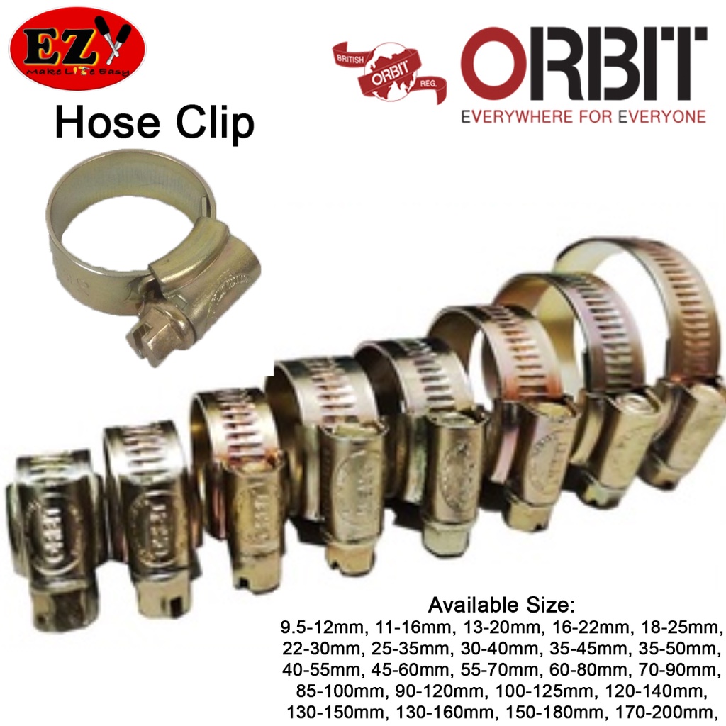 ORBIT HOSE CLIP GOLD / Kunci Pipe / Hose Clamp Lazada