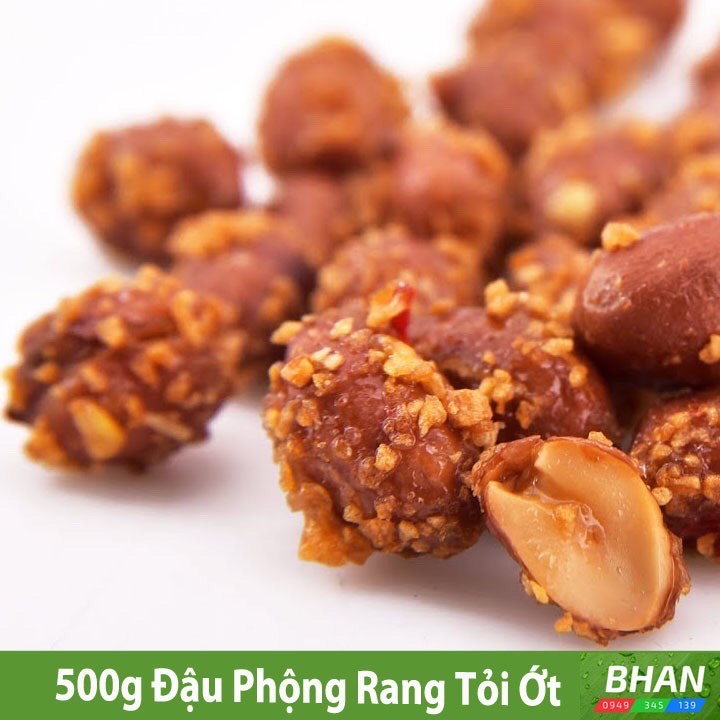 [ 500.Gram ] Đậu Phộng Rang Tỏi Ớt Giòn Ngon ( Lạc )