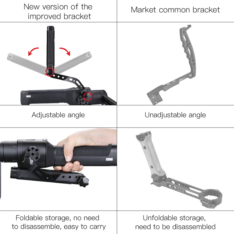 for DJI Ronin S Handheld Gimbal Holder Handle Extension Bracket Gimbal Accessory Handle Sling Grip Mounting Extension Arm