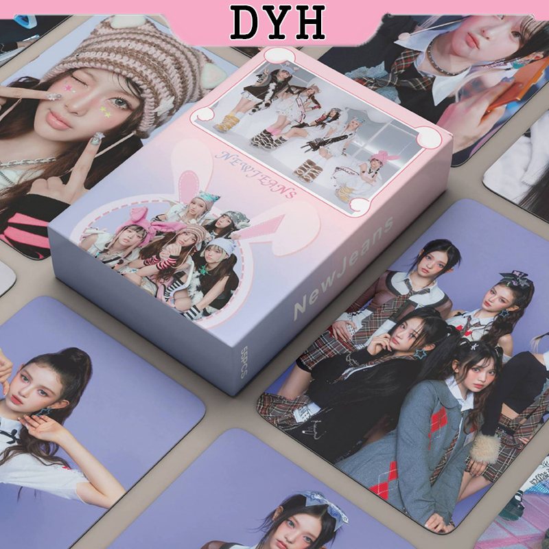 Dyh 55pcs newjeans photocard bbmas album kpop lomo card postcard