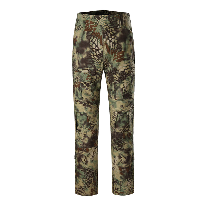 Qima G2 Frog Pants Men's American Camo Outdoor Training Suit Knee Protection Pants Durable Tactical Pants