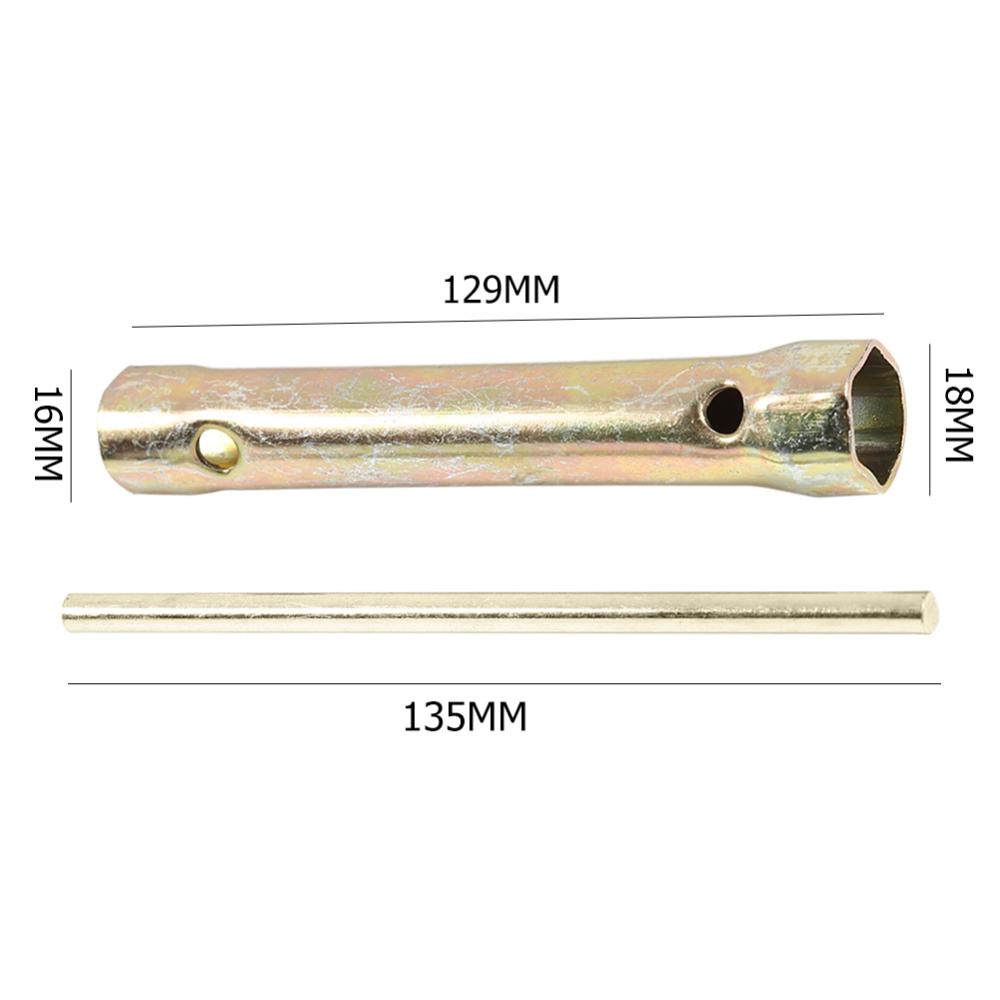 16mm/18mm Spark Plug Socket Wrench Spanner Tool with Torque Bar Handle