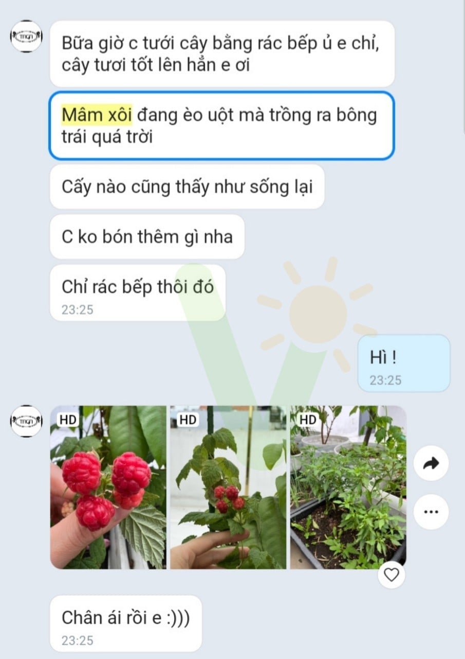 Thùng ủ rác hữu cơ Bokashi - Nhà Vừng (1 thùng 21L + 1 kg EM Bokashi)