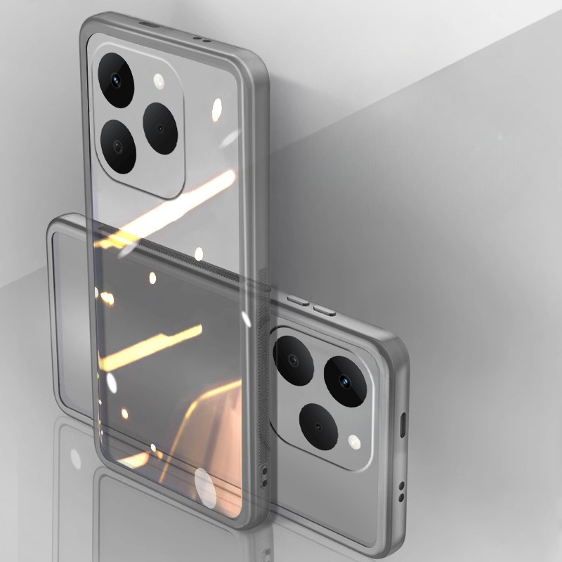 Phone cover Realme 15T Back case Camera Protection Semi Transparent Soft Silicone Shockproof with Lens Protector Films For Realme 15T Phone cases.
