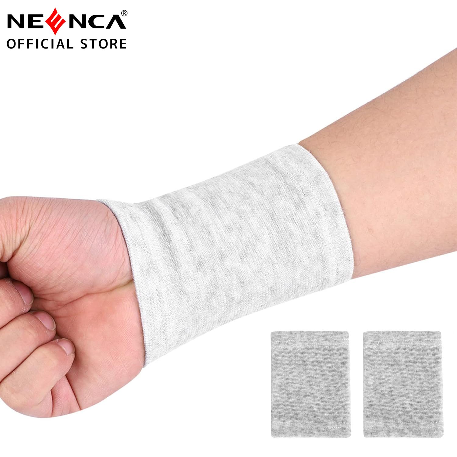 NEENCA Bamboo Charcoal Volleyball Wrist Bracers Bamboo Charcoal Fiber Wrist Guard Soft Wrist Support Brace Bamboo Charcoal Wrist Bracers for Sport Gym