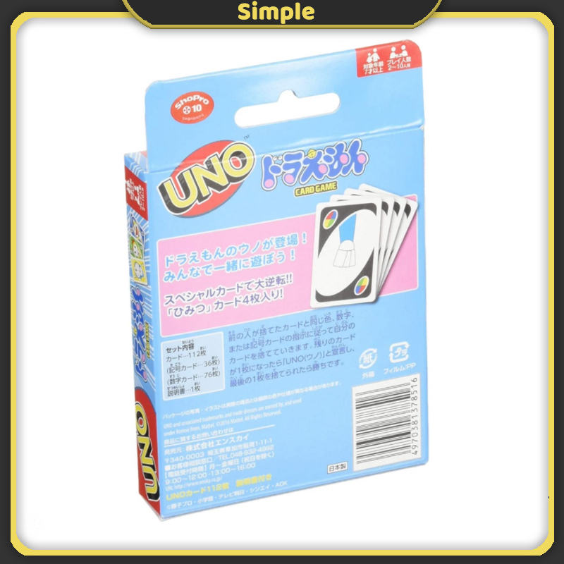 Thẻ Bài UNO Doraemon 112 Lá