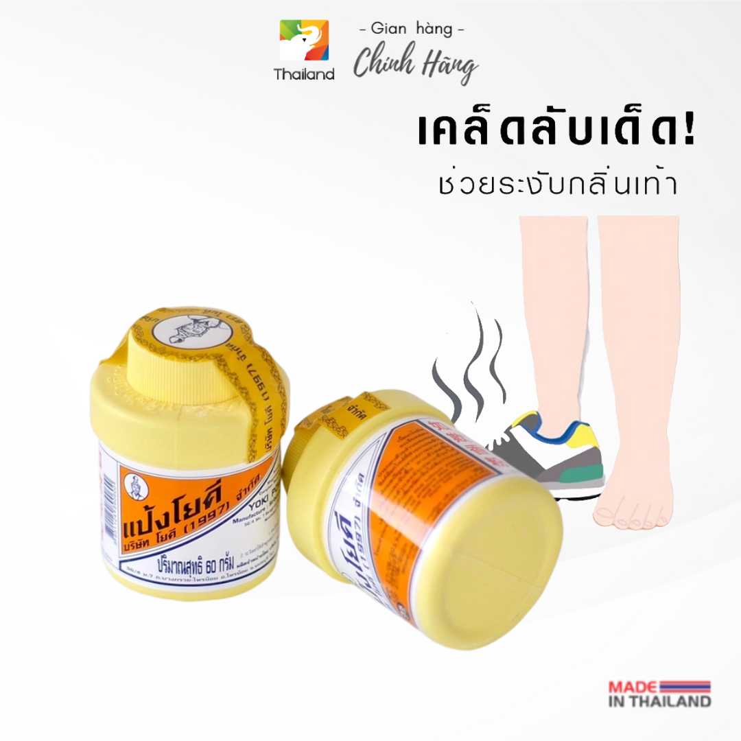 Phấn khử mùi hôi chân Thái Lan Yoki Powder