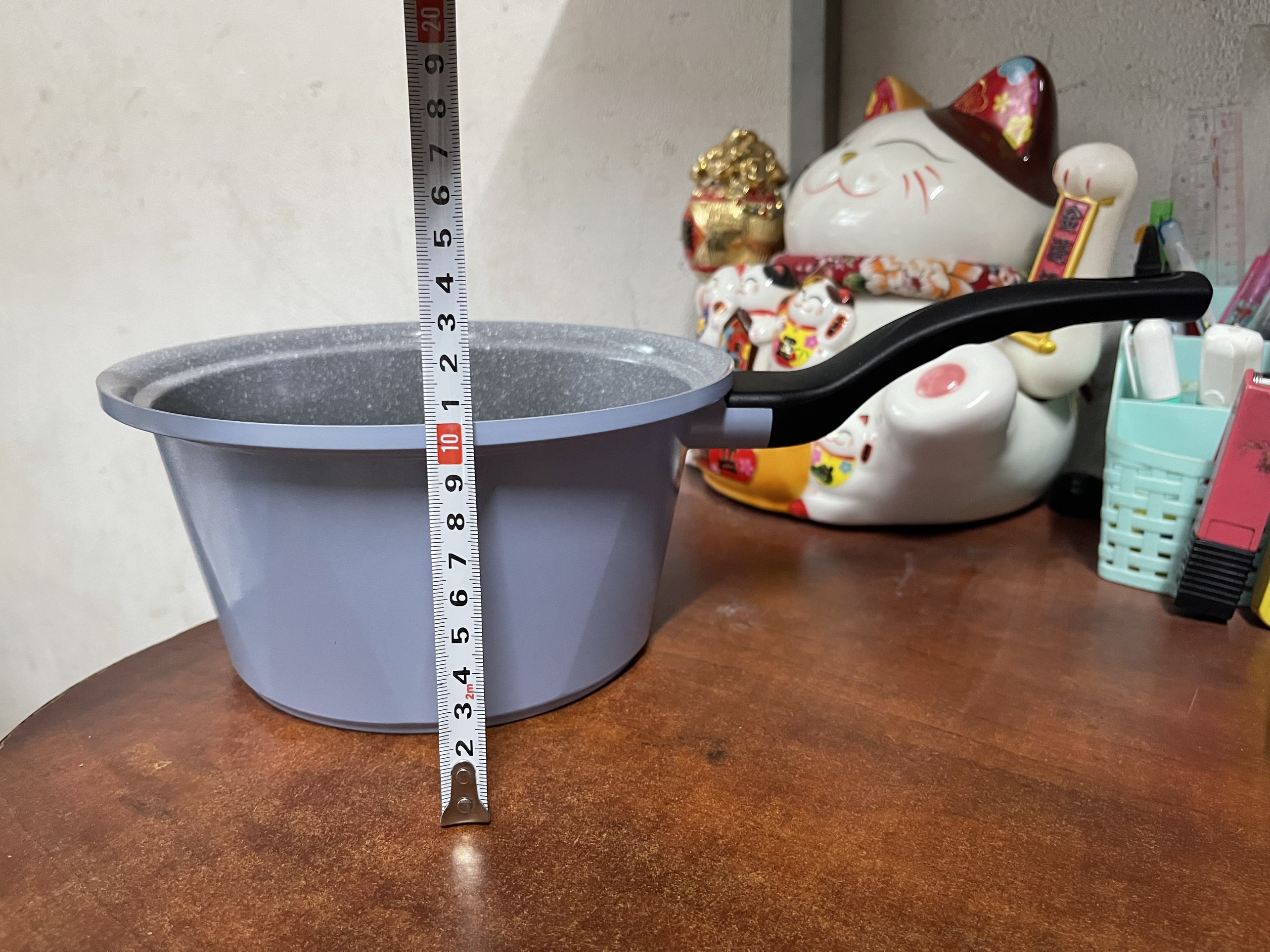 Nồi quánh vân đá đúc nguyên khối Ecoramic 18cm (Dùng được bếp điện từ)