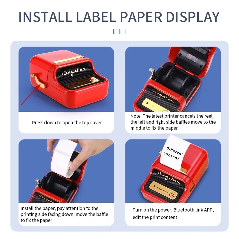 【Expert Recommended】 NiiMBOT B1/B21/B203/B3S Color Label Paper Waterproof Name Diy Label Printing Household Storage Label Paper. 