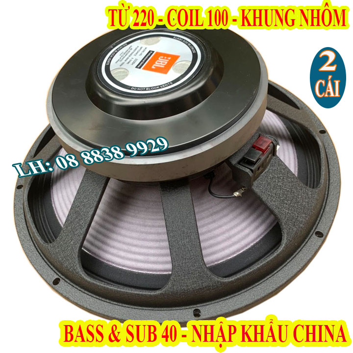 Cặp loa bass 40 jb côn 100 từ 220 màng tím khung nhôm nhập khẩu cao cấp - giá 2 chiếc