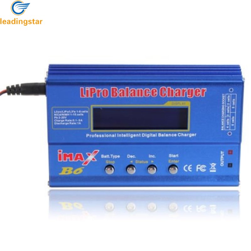 LeadingStar Fast Delivery Imax B6 Lcd Screen Digital Rc Lipo Nimh Battery Balance Charger