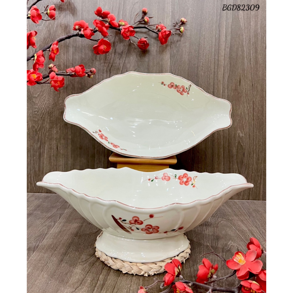 10 pieces of chicken display bowl Garland fruit-High quality drawing large capacity 1 pieces with warranty-roast chicken display bowl-holiday boat Bowl