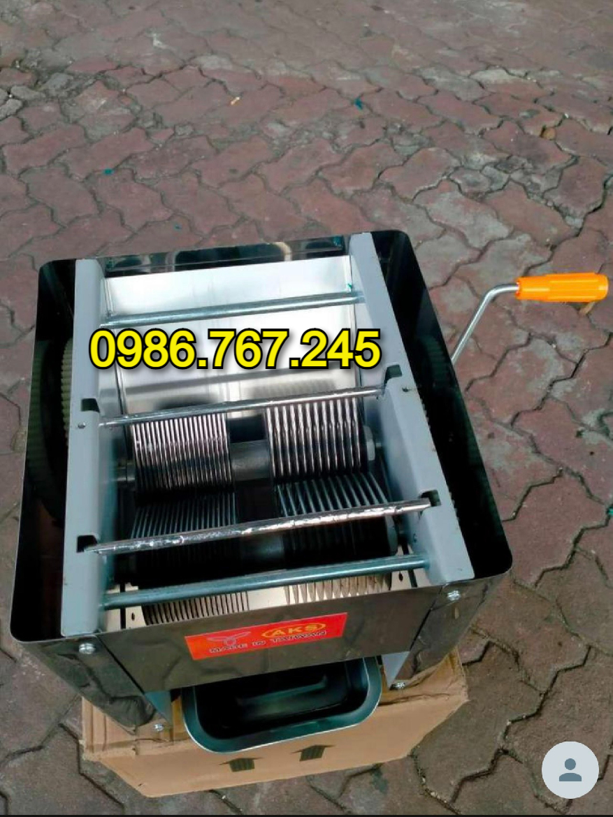 Máy thái thịt 2 cửa năng suất cao- Máy thái tai heo, thịt bò giá rẻ