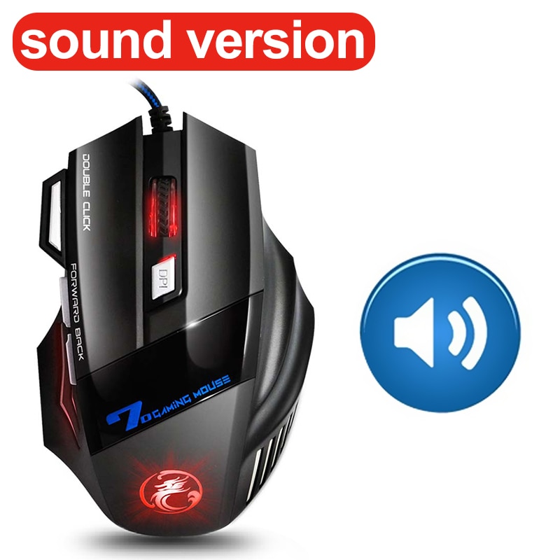 Wired gaming mouse gamer usb ergonomic mause rgb 5500 dpi silent mice with led backlight 7 button computer mouse for pc laptop