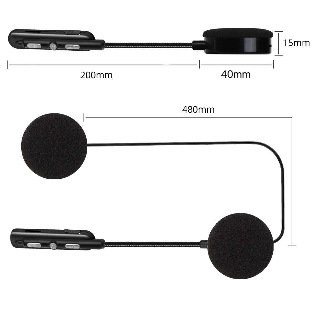 Tai Nghe Gắn Mũ Bảo Hiểm Xe Máy Tai Nghe Âm Thanh Nổi Không Dây Bluetooth 5.0 Cho Xe Máy Loa Hỗ Trợ Tự Động Trả Lời Mic Gọi Rảnh Tay
