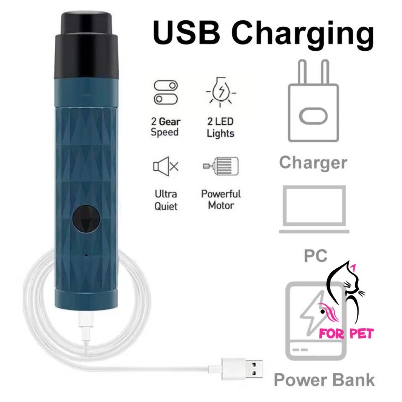 🌟 Máy Mài Móng Tự Động Cho Chó Mèo Có Đèn Led