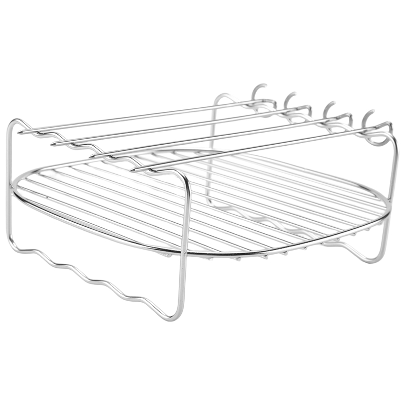 Air Fryer Double Layer Rack, Multi- Air Fryer Rack, Metal Holder Air Fryer Accessories