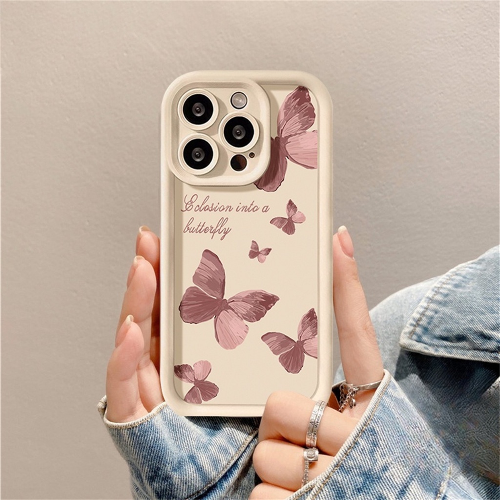 Phone Case Butterfly For Iphone 11 12 13 14 15 Pro Casing Silicone Xr Xs Max 7 8 Plus 11Pro 13Plus_voghion.com