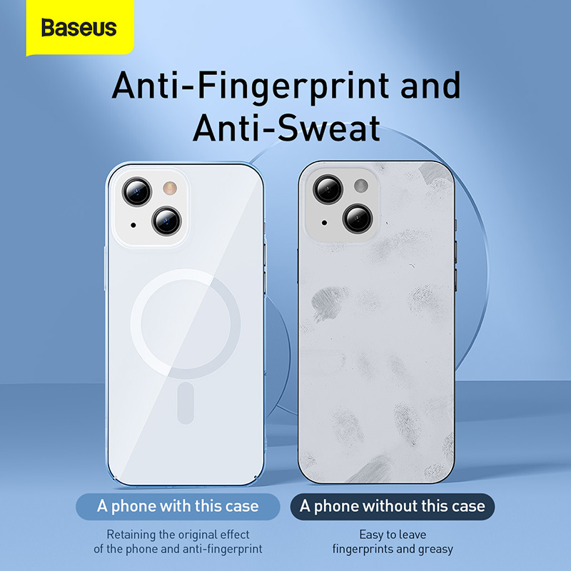 Baseus Ốp Nam Châm Cho iPhone 13 Pro Max 13 Pro 13 Tương Thích Với MagSafe Ốp Lưng Nam Châm Trong Suốt Góc Giảm Sốc Hỗ Trợ Sạc Không Dây