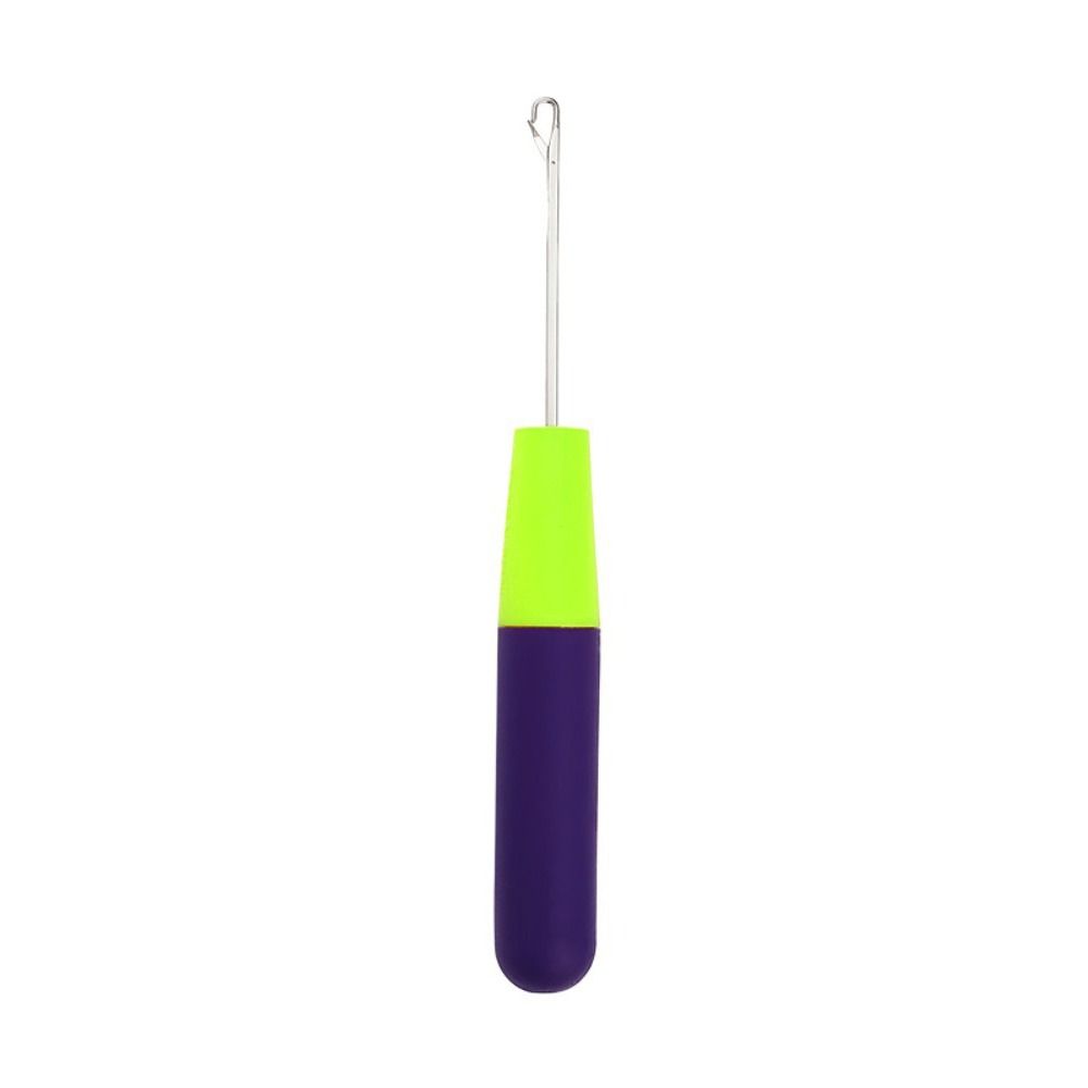 PKGH 2PCS Plastic Handle Dreadlock Crochet Hair Extension Micro Hook Crochet Hook Hair Making Tools Braiding Hair Knitting Hooks for Hair Weaving