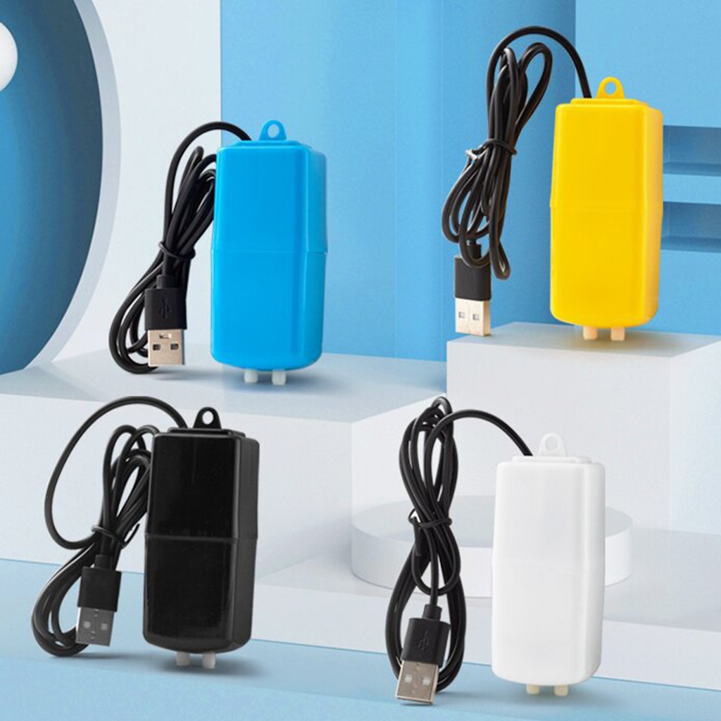 Máy sủi oxy mini USB 2 vòi sục khí bể cá