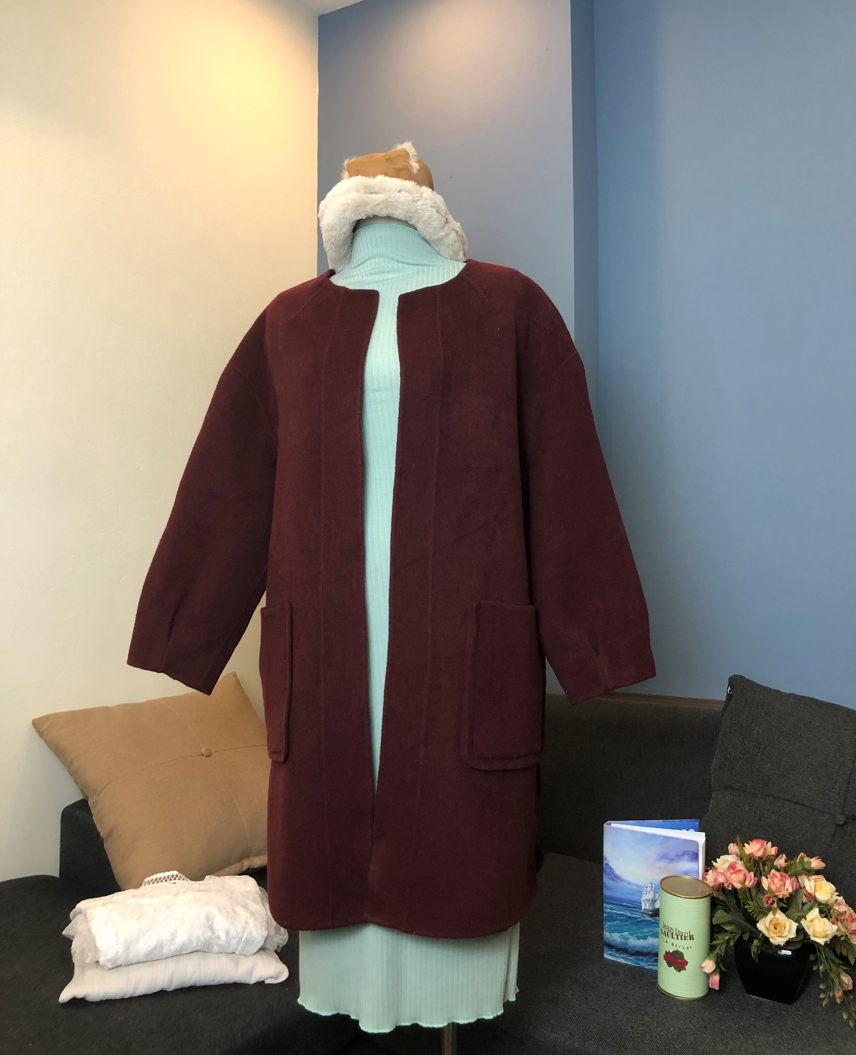 [2Hand] Áo dạ dáng dài 2 lớp