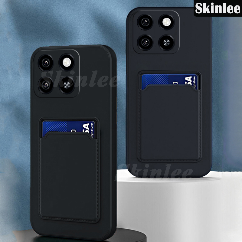 Phone case For ZTE Blade A55 A35 Back cover Card Slot Card Silica