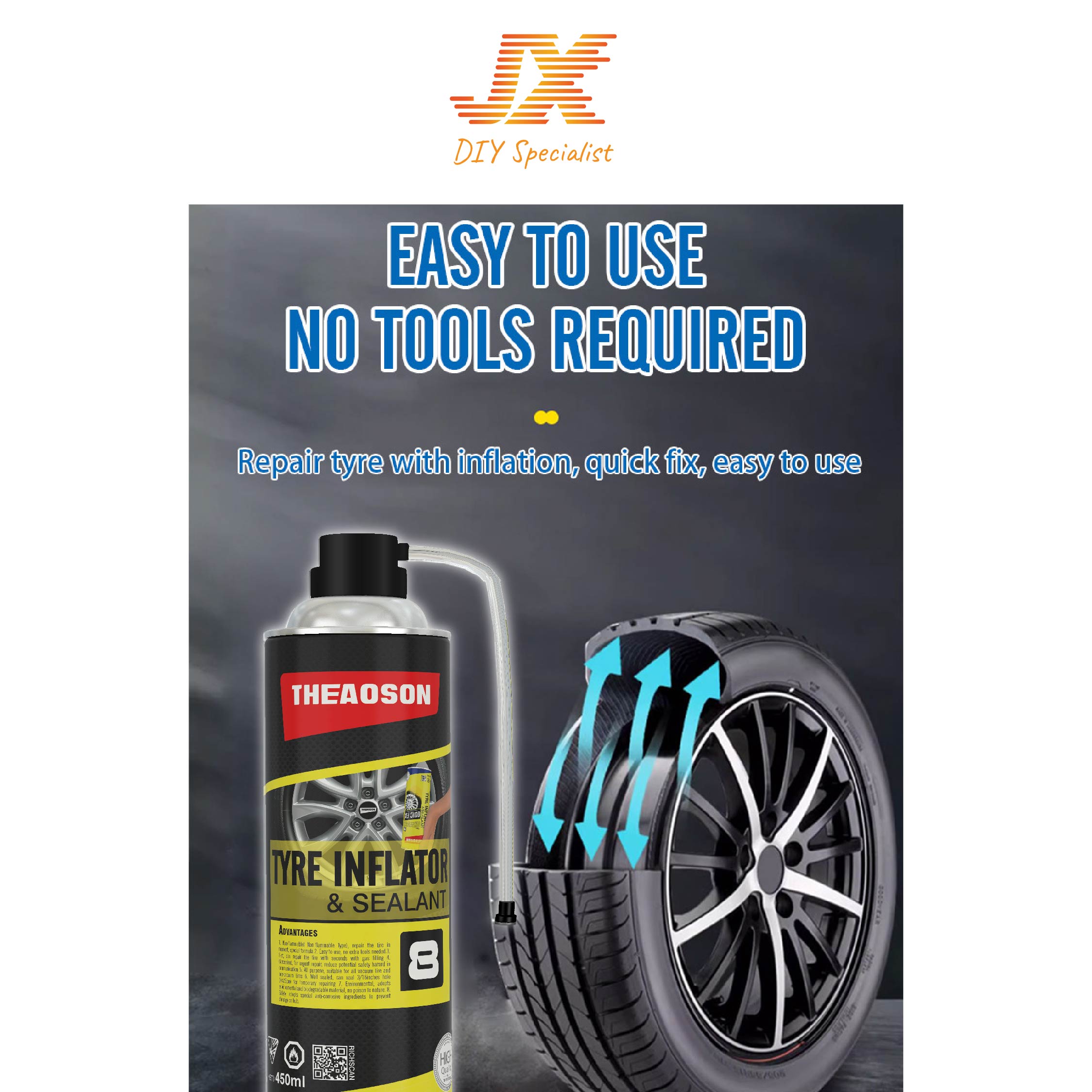 Car Quick Fix Tyre Sealant Fix A Flat Tire Sealant,Tire Quick