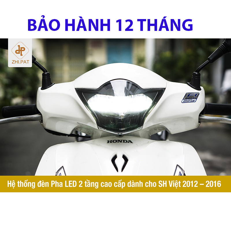 đèn pha led 2 tầng Zhipat lắp cho đầu Sh Việt 2012-2016