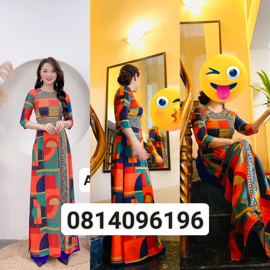 Set Áo Dài Thổ Cẩm Đủ Size (Kèm Quần)