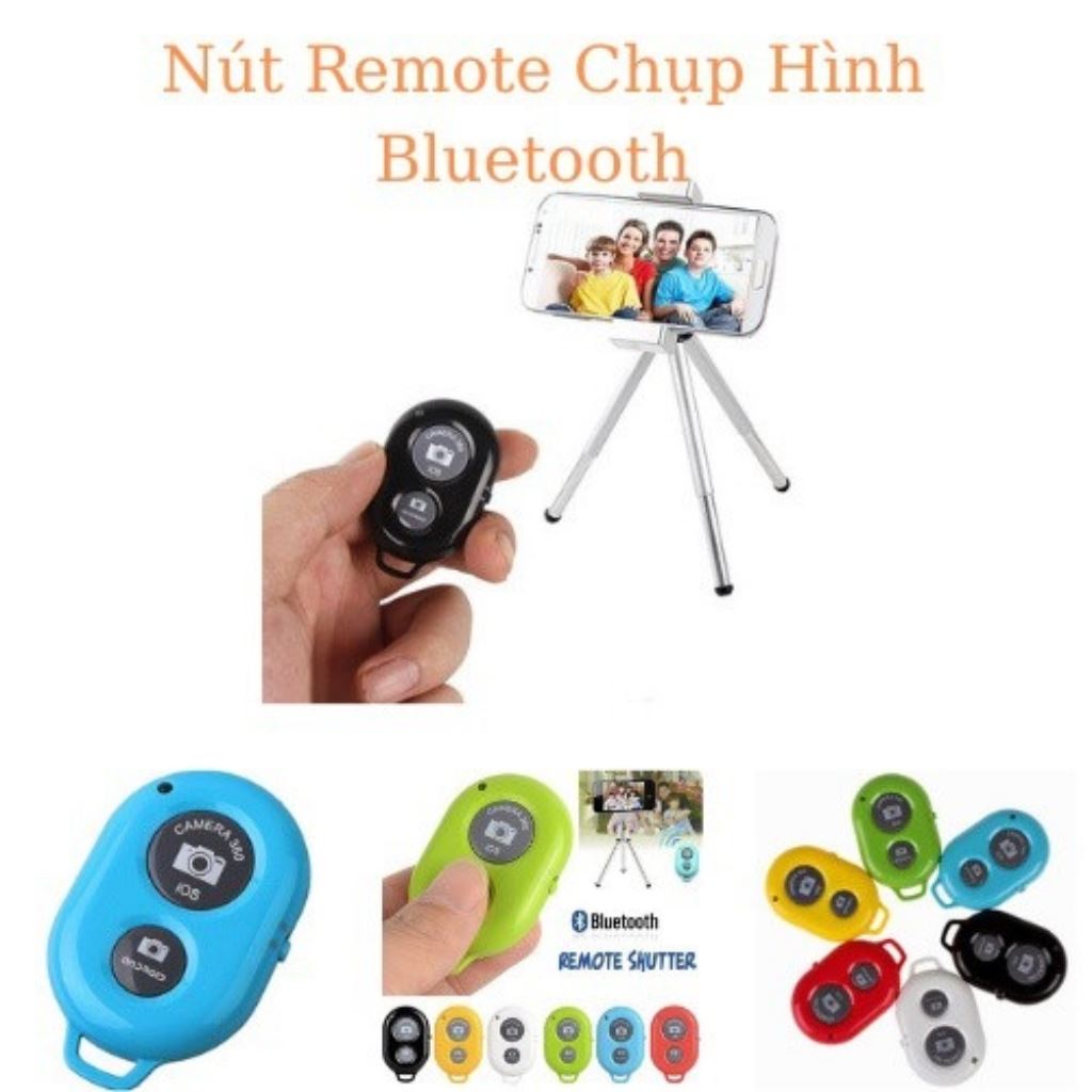 Xả hàng - Remote Chụp Ảnh Cho Điện Thoại Bluetooth Shutter -Dc1252