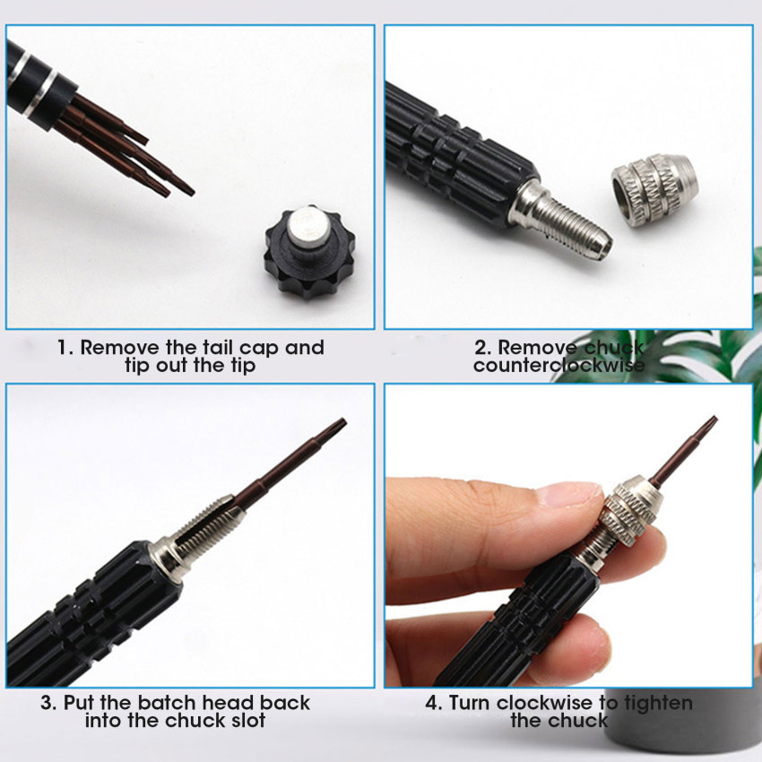 5 in 1 Multi-Function Screwdriver Set Mobile Phone Watch Glasses Disassembly Tool Notebook Repair Tools Repair Accessory