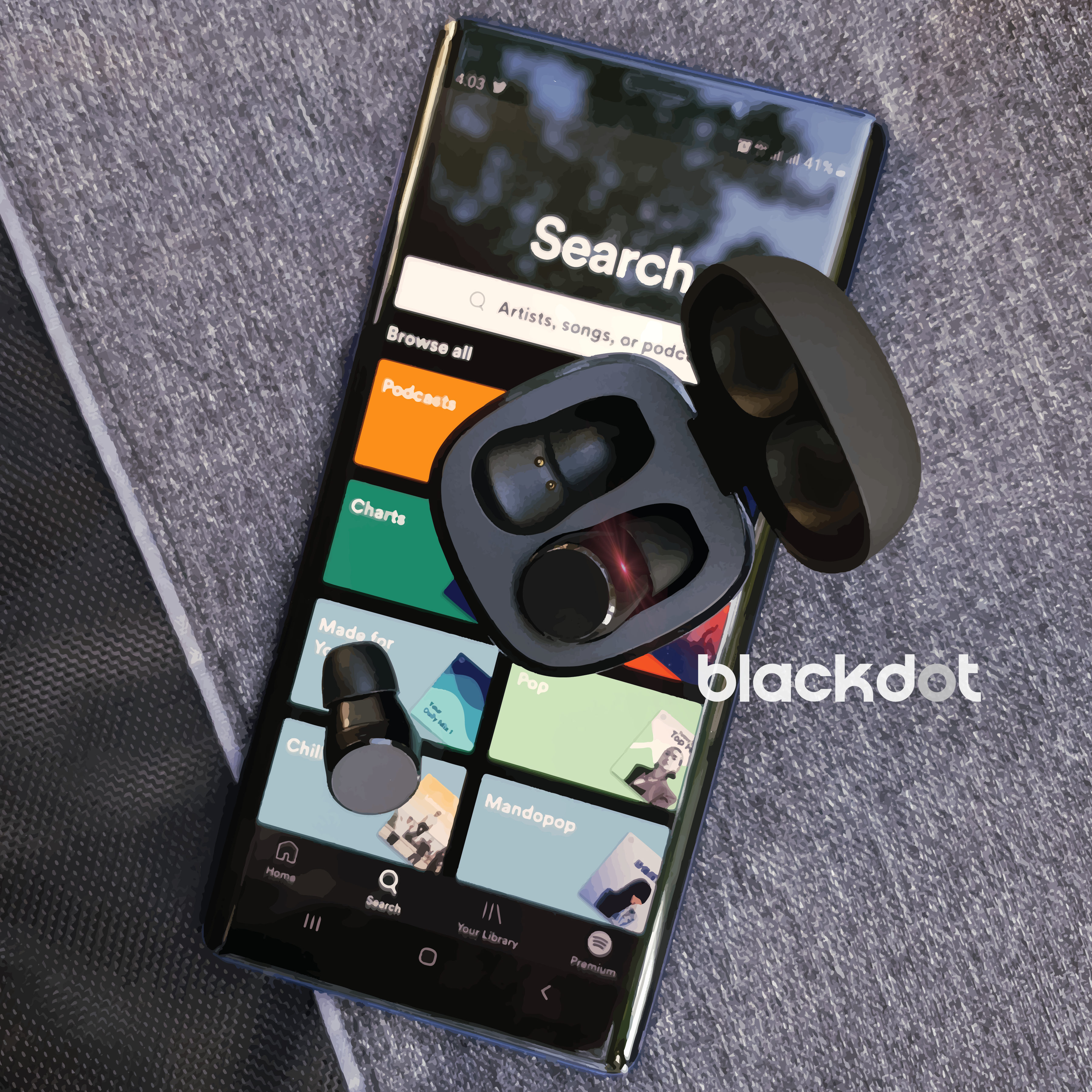 Blackdot Touch Pro Wireless Earbuds 