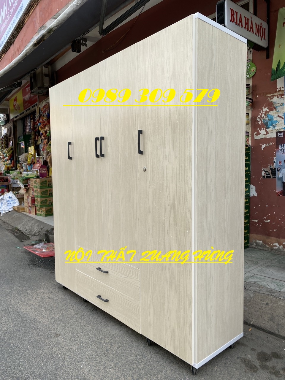 Tủ nhựa đài loan 4 cánh lớn 1m6x1m8 cao cấp hcm